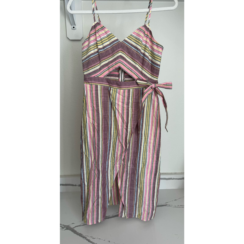 Express 100% Cotton Dress with Cutout Size 2 Multicolor - Picture 6 of 10